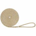 Lastplay 5-8X25 W-G DB 0.62 in. x 25 ft.  BoatTector Double Braid Nylon Dock Line - White & Gold - 0.62 in. LA3092910